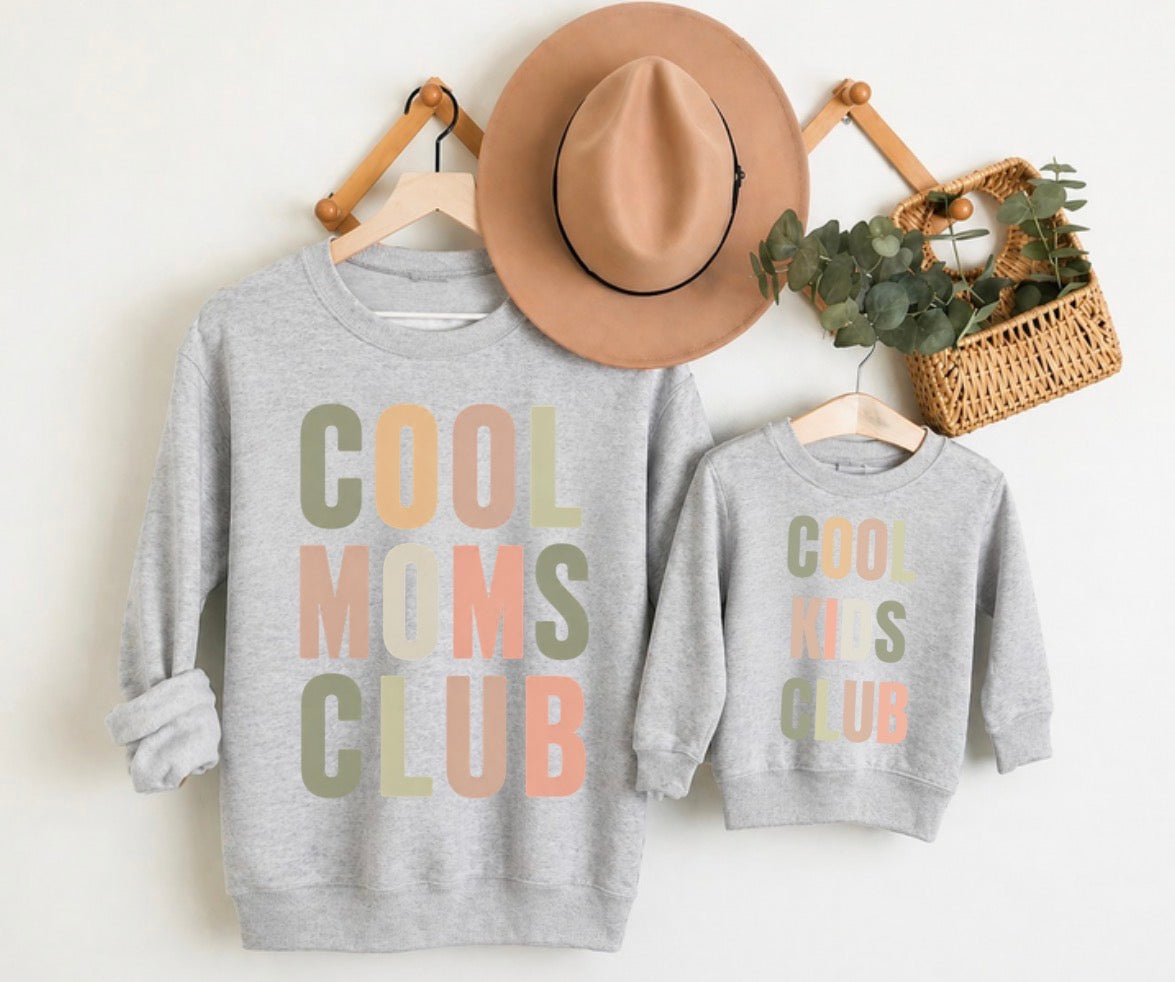 Mama & Mini Matching Sweatshirts - Cool Club Hippo Boutique