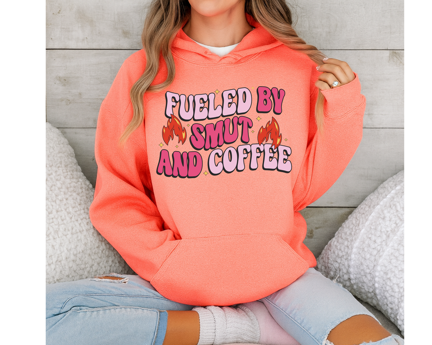 Bookish Sweatshirts & Hoodies - Fueled by Smut & Coffee