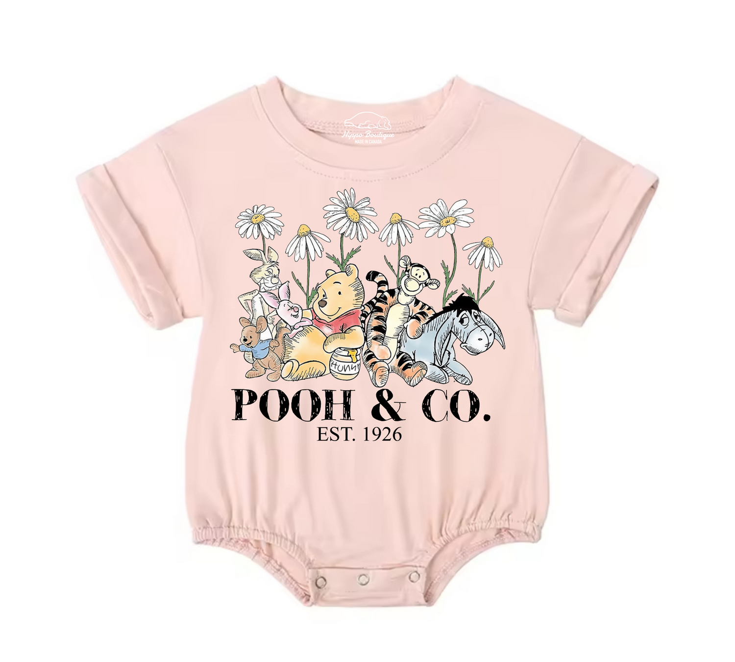 Pooh Baby & toddler Boy t-shirt bubble Romper Hippo Boutique