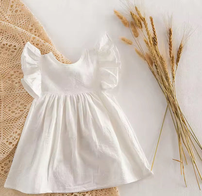 Baby Sleeveless Cotton Ruffled Dress Hippo Boutique