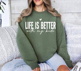 Life is Better with my Kids Sweatshirts Hippo Boutique