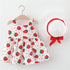 Strawberry Sleeveless Baby Dress with Sun Hat Hippo Boutique