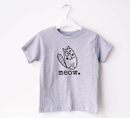 Meow Cat Baby & Toddler tshirt Hippo Boutique
