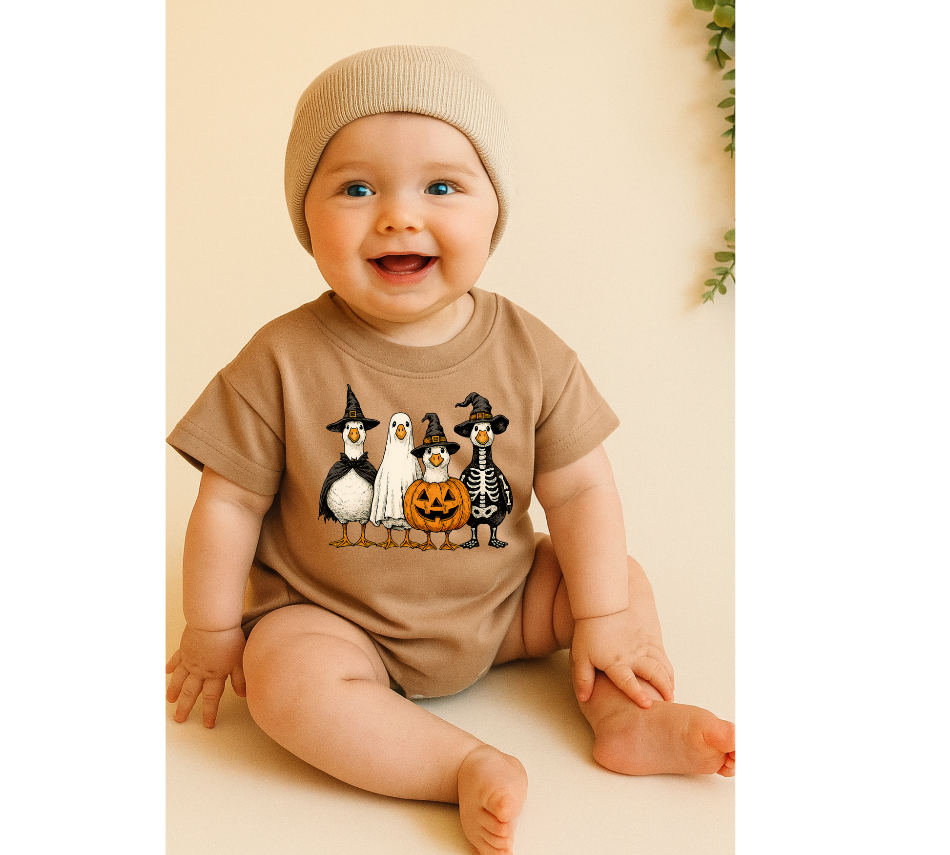 Halloween Duck Baby t-shirt Bubble Romper Hippo Boutique