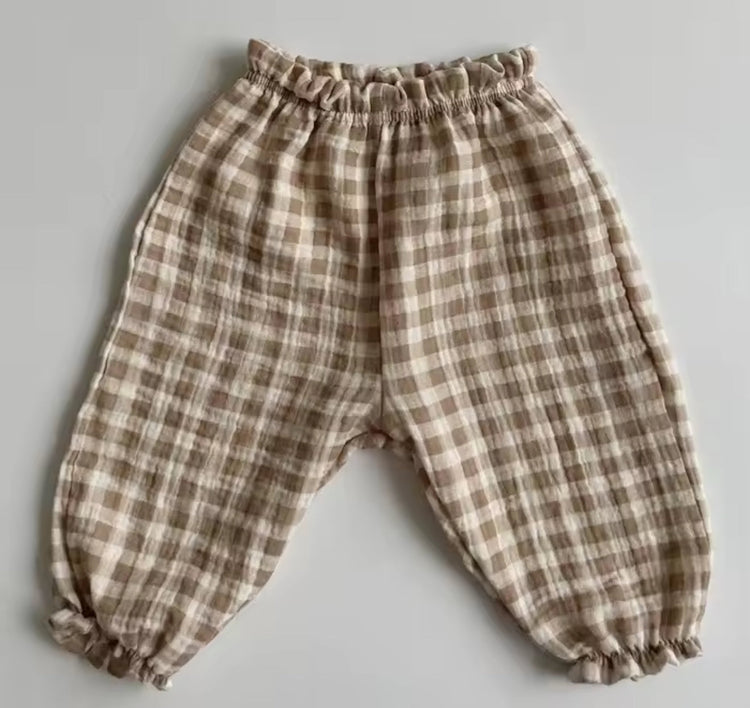 Organic Cotton Baby & Toddler Pants – Neutral Loose Fit Hippo Boutique