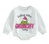 Feeling Grinchy fleece Baby Oversized christmas Sweatshirt Romper Hippo Boutique