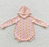 Pink Daisy Hooded Bubble Romper Hippo Boutique