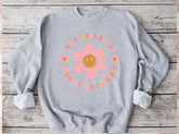 Be Yourself Smile Flower Positivity Sweatshirt Hippo Boutique