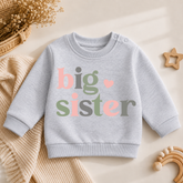 Big Sister Baby Sweatshirt Hippo Boutique