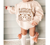Soft warm fleece oversized Romper - A Little Bit Dramatic Hippo Boutique