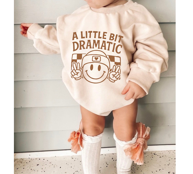 Soft warm fleece oversized Romper - A Little Bit Dramatic Hippo Boutique