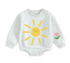 Soft warm fleece oversized Romper - Rainbow Hippo Boutique