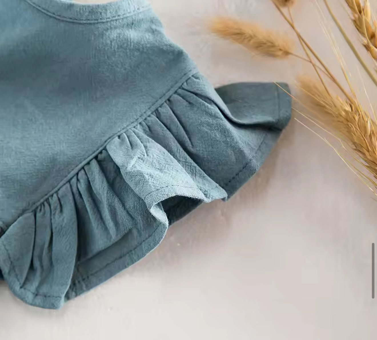Baby Sleeveless Cotton Ruffled Dress Hippo Boutique