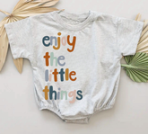 Baby t-shirt Bubble Romper - Enjoy the little things Hippo Boutique