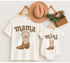 Shop our Cowboy Boot Mama & Mini matching outfits! Adorable western-inspired matching T-shirts and baby rompers for moms, toddlers and kids. Perfect for gifts, photos and everyday wear.