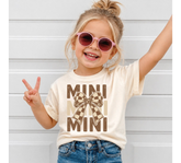 Mama & Mini Matching T-Shirts & Romper - Brown Checkered Bow Hippo Boutique