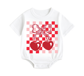 Baby t-shirt Bubble Romper - Sweet Cherry Hippo Boutique