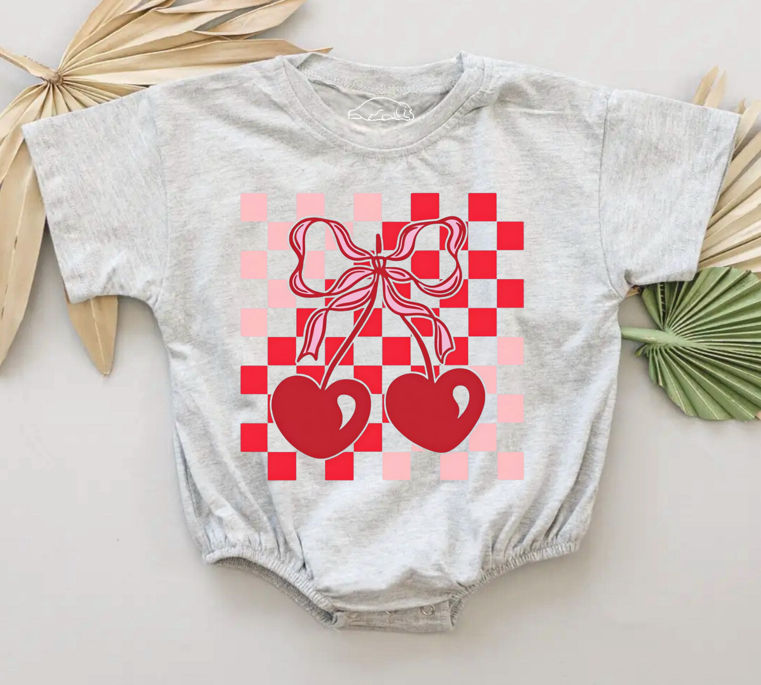 Baby t-shirt Bubble Romper - Sweet Cherry Hippo Boutique