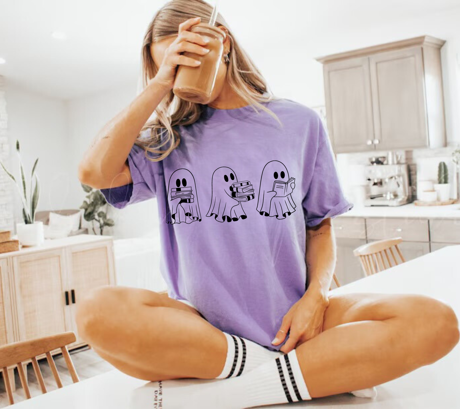 Floral Ghost T-Shirt Hippo Boutique