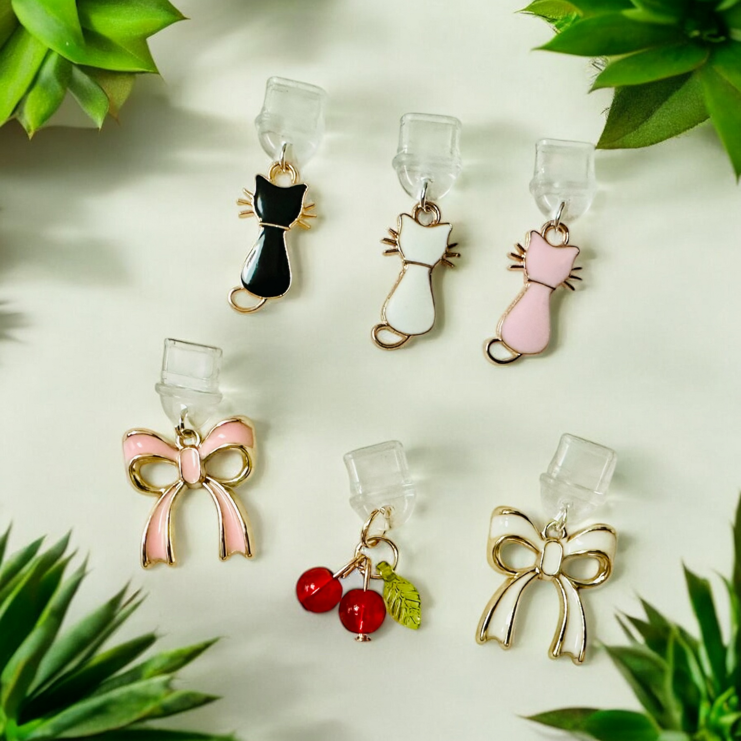 Bows & Cats Kindle Charms