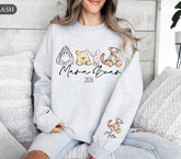 Custom Mama Bear Sweatshirt with children’s name on sleeve Hippo Boutique