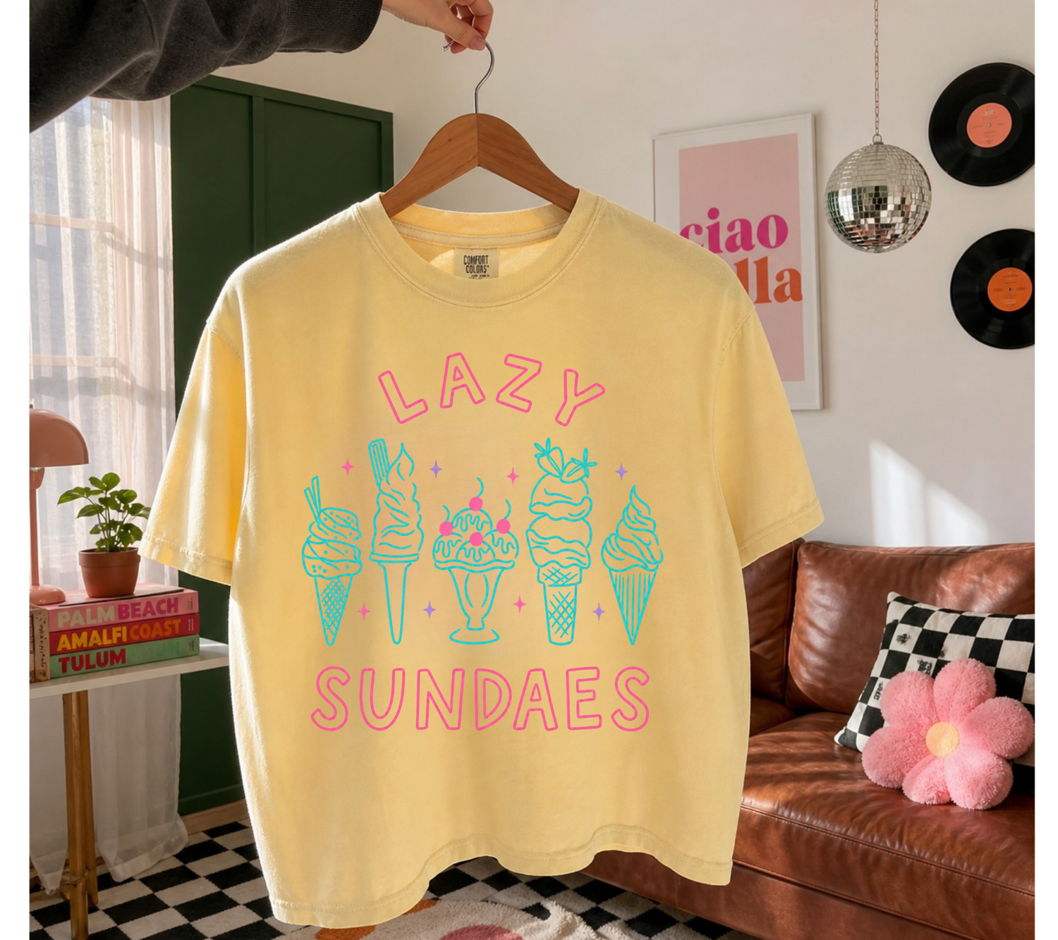 Cropped Top & T-Shirts - Lazy Sundaes Hippo Boutique