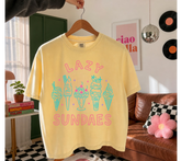 Cropped Top & T-Shirts - Lazy Sundaes Hippo Boutique