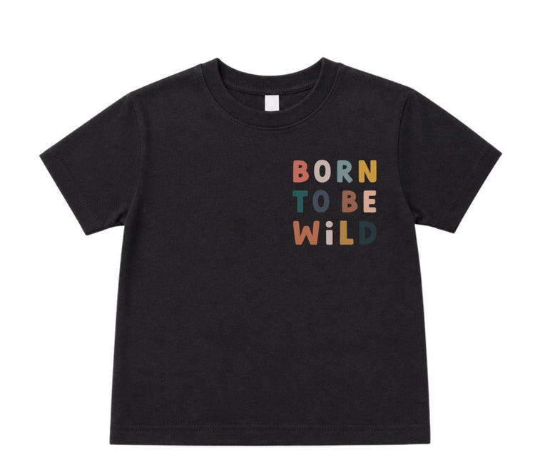Toddler t-shirt- Born to be wild Hippo Boutique