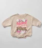 Sassy Little Soul Baby Girl Sweatshirt Romper bodysuit Hippo Boutique