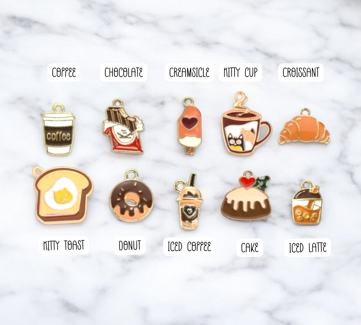 Food & Coffee Kindle Charms