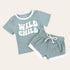 Wild Child Baby & toddler waffle cotton outfit Hippo Boutique