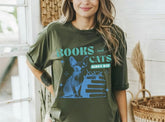 Books and Cats Women’s T-Shirts Hippo Boutique