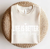 Life is Better with my Boys Women’s T-Shirts Hippo Boutique