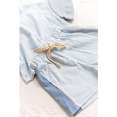 Baby & Toddler cotton color block t-shirt & shorts outfit Hippo Boutique