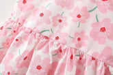 Floral Sleeveless Baby Dress with Sun Hat Hippo Boutique