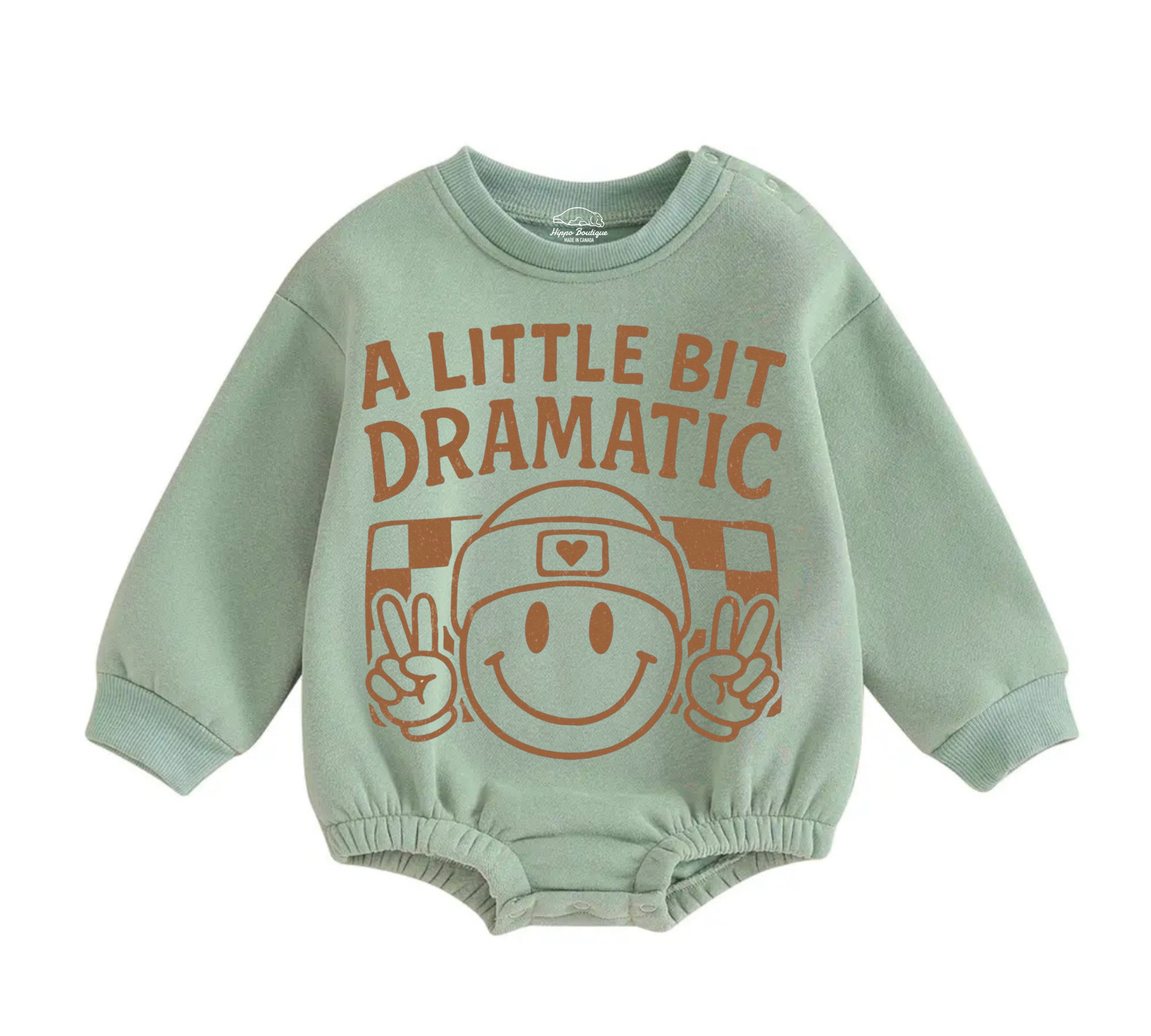 Soft warm fleece oversized Romper - A Little Bit Dramatic Hippo Boutique