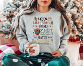 Lets bake stuff Christmas crewneck Sweatshirts Hippo Boutique