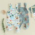 Farm Print baby Sleeveless Romper Hippo Boutique