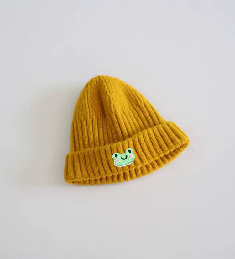 Smiley Frog Knit Baby Winter Hat Hippo Boutique