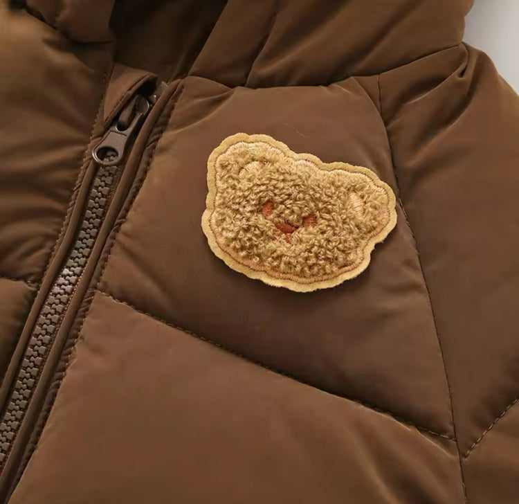 Teddy Bear Baby Hooded Jacket Hippo Boutique