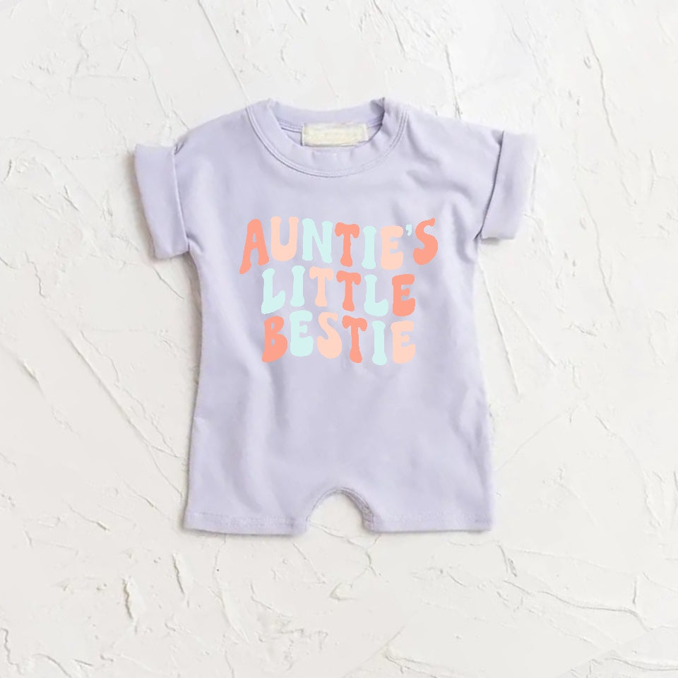 Auntie’s Little Bestie romper bodysuit Hippo Boutique