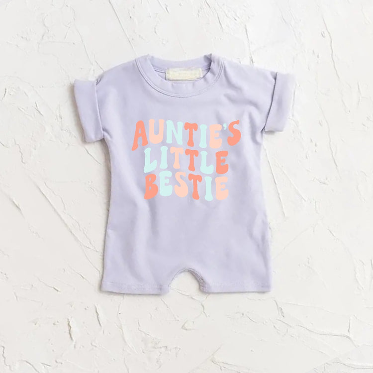 Auntie’s Little Bestie romper bodysuit Hippo Boutique