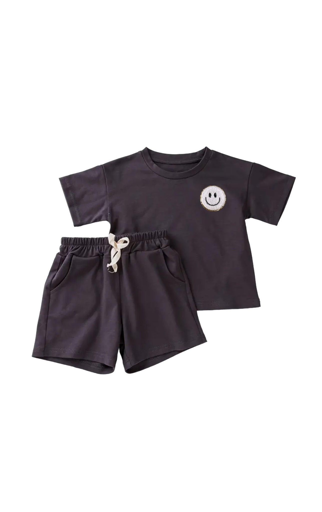 Smile Cotton T-Shirt & Shorts set Hippo Boutique