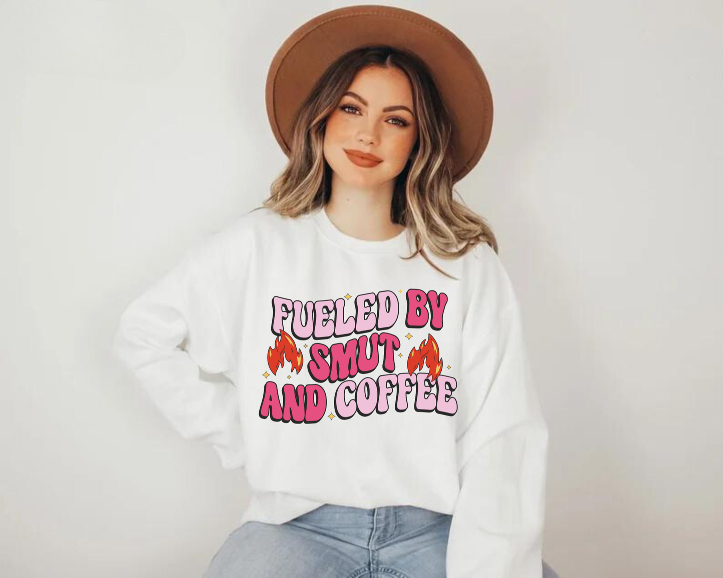 Bookish Sweatshirts & Hoodies - Fueled by Smut & Coffee