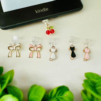 Bows & Cats Kindle Charms