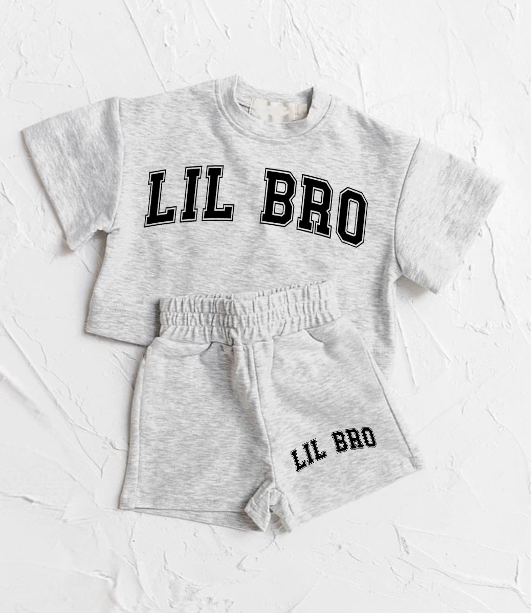 Little Bro Baby Boy T-Shirt & Shorts Set Hippo Boutique