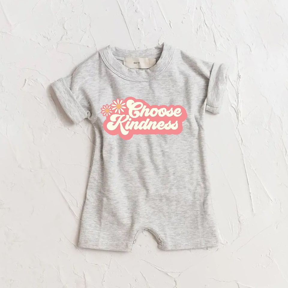 Choose Kindness Baby romper bodysuit Hippo Boutique