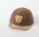 Teddy Bear Soft Edge Corduroy Baby Hats Hippo Boutique