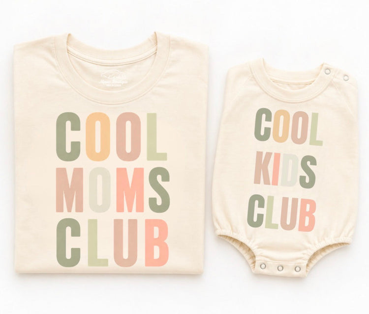 Mama & Mini Matching T-Shirts & Romper - Cool Club Hippo Boutique