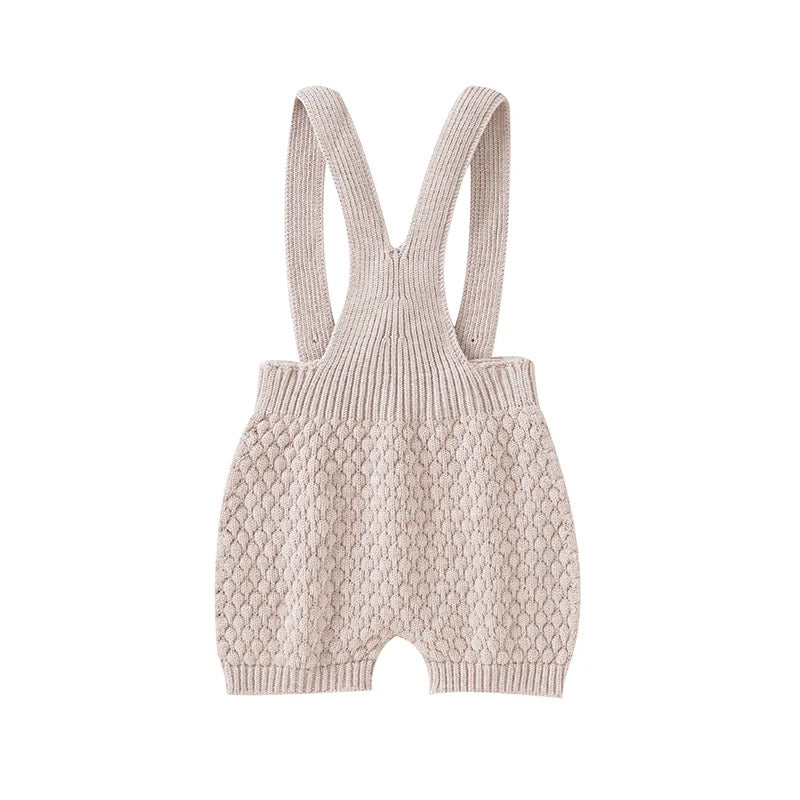 Knit button up Suspender Outfit Hippo Boutique